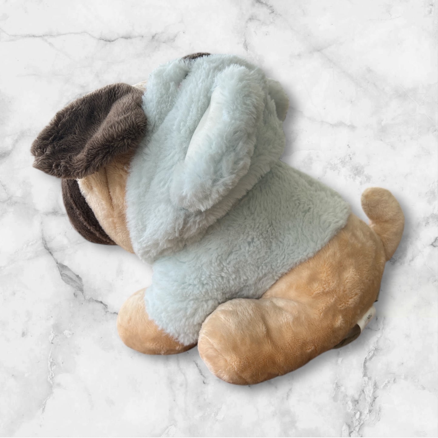 Peluche pug saco azul
