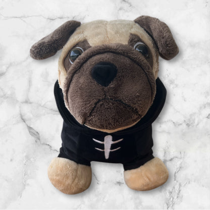 Peluche pug saco negro