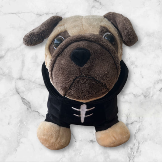 Peluche pug saco negro