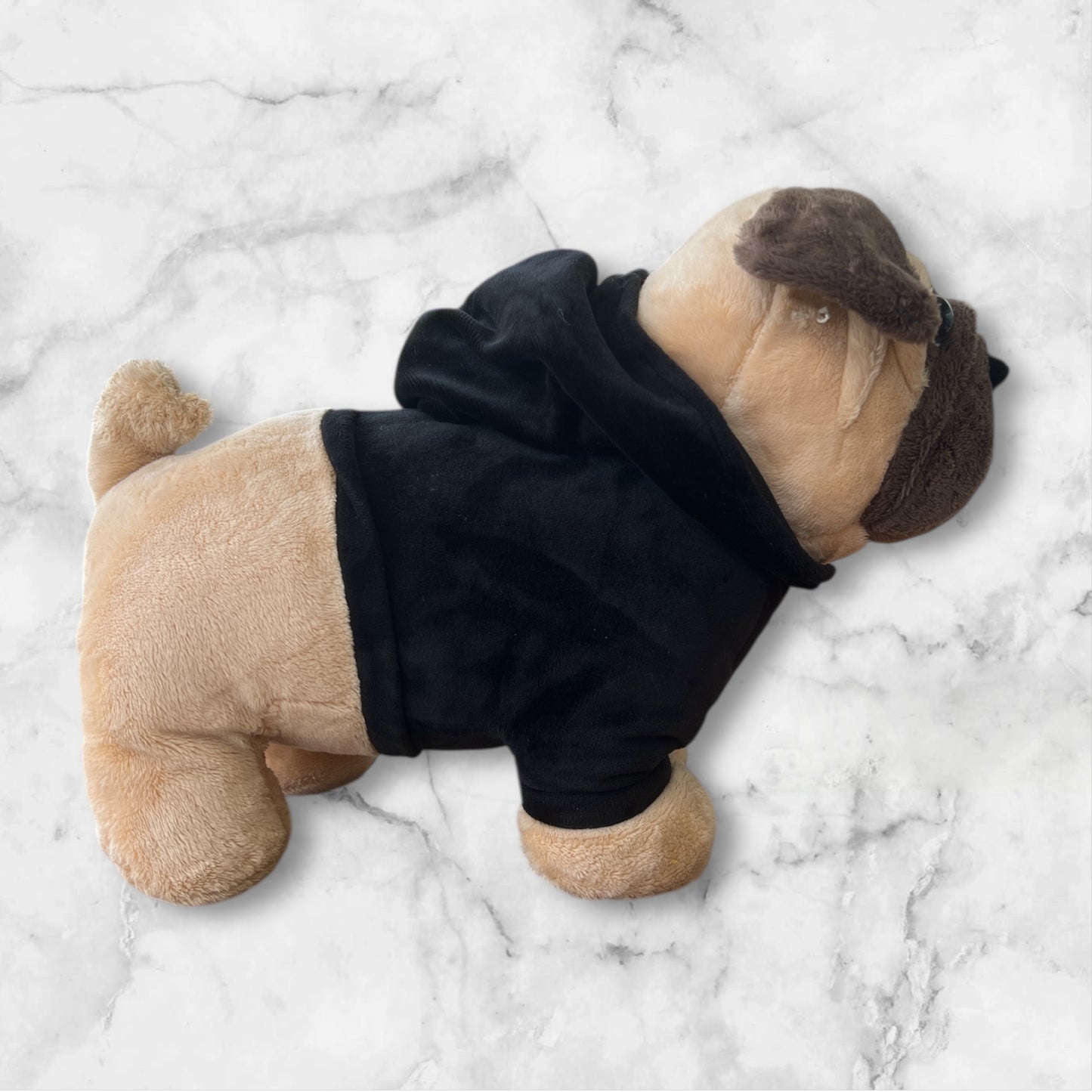 Peluche pug saco negro